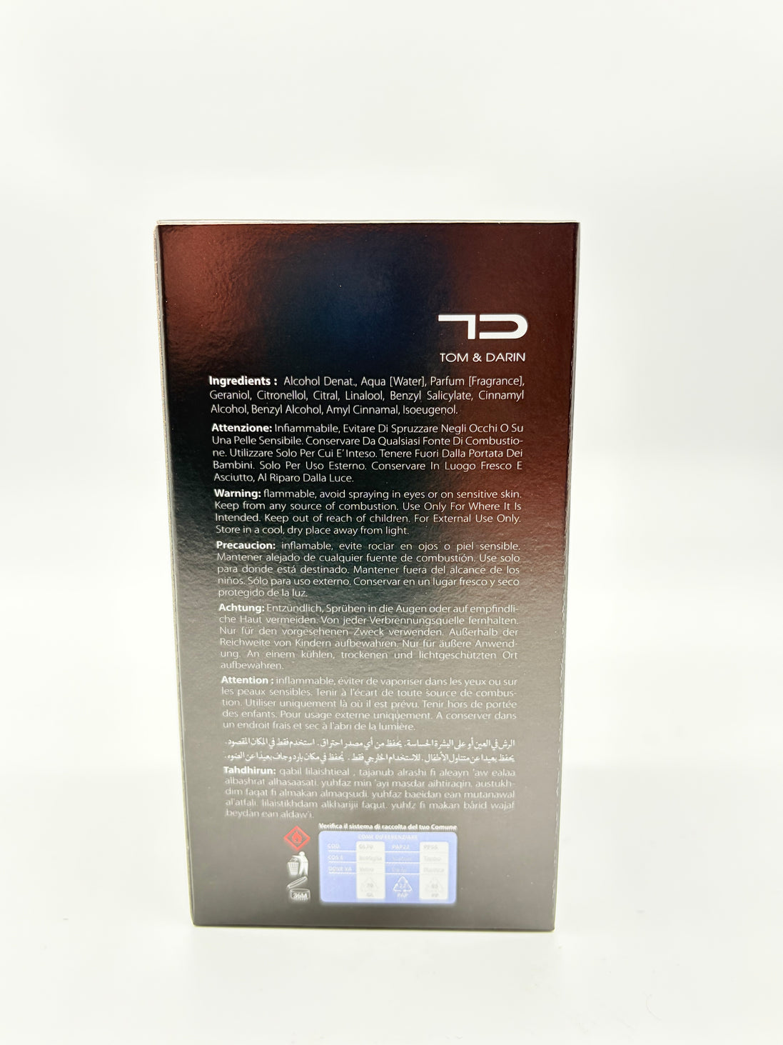 SUAVE CL TOM & DARIN EAU DE PARFUM 100ml DUPE CRISTIAN DIOR SAUVAGE