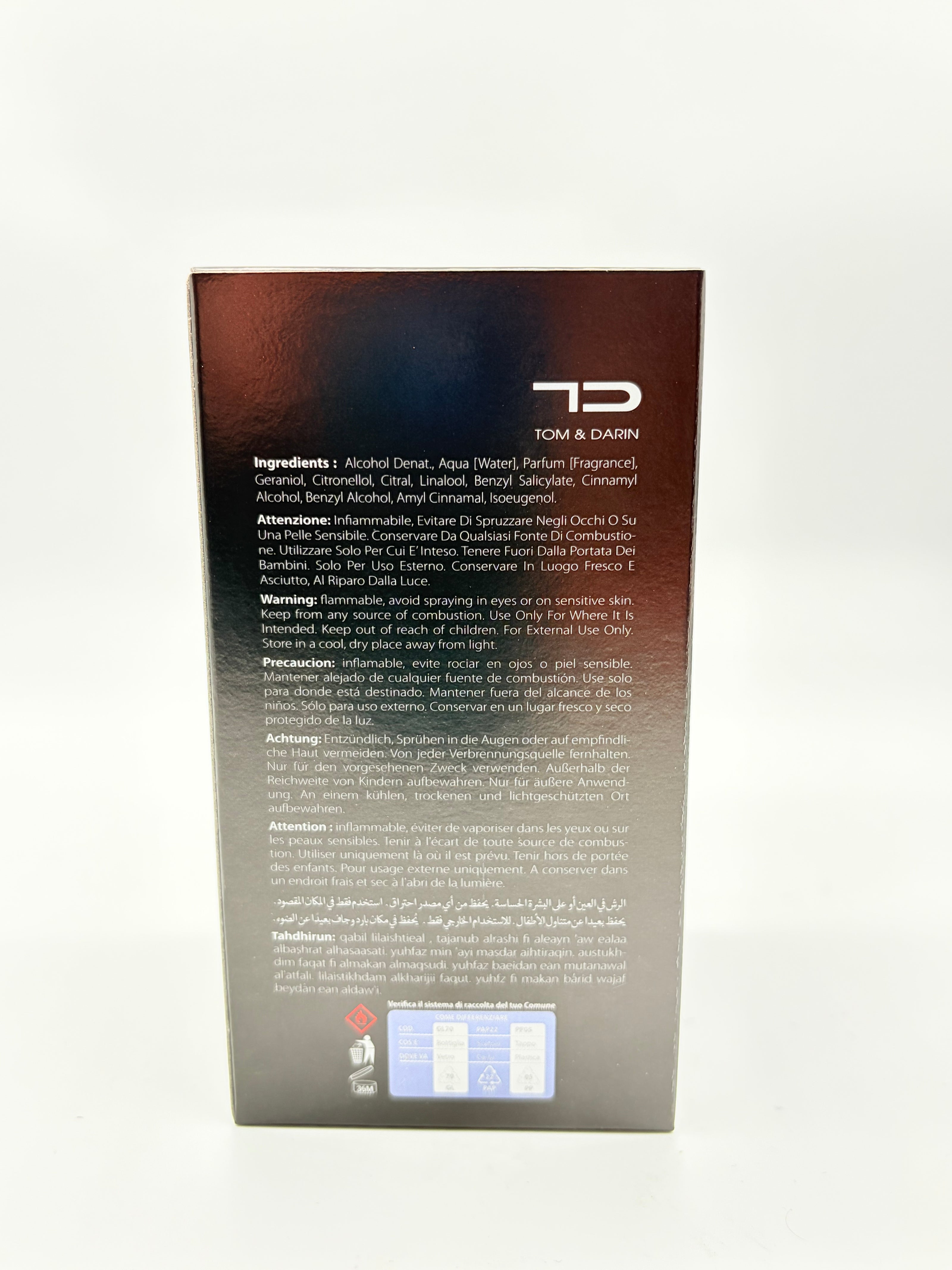 SUAVE CL TOM & DARIN EAU DE PARFUM 100ml DUPE CRISTIAN DIOR SAUVAGE