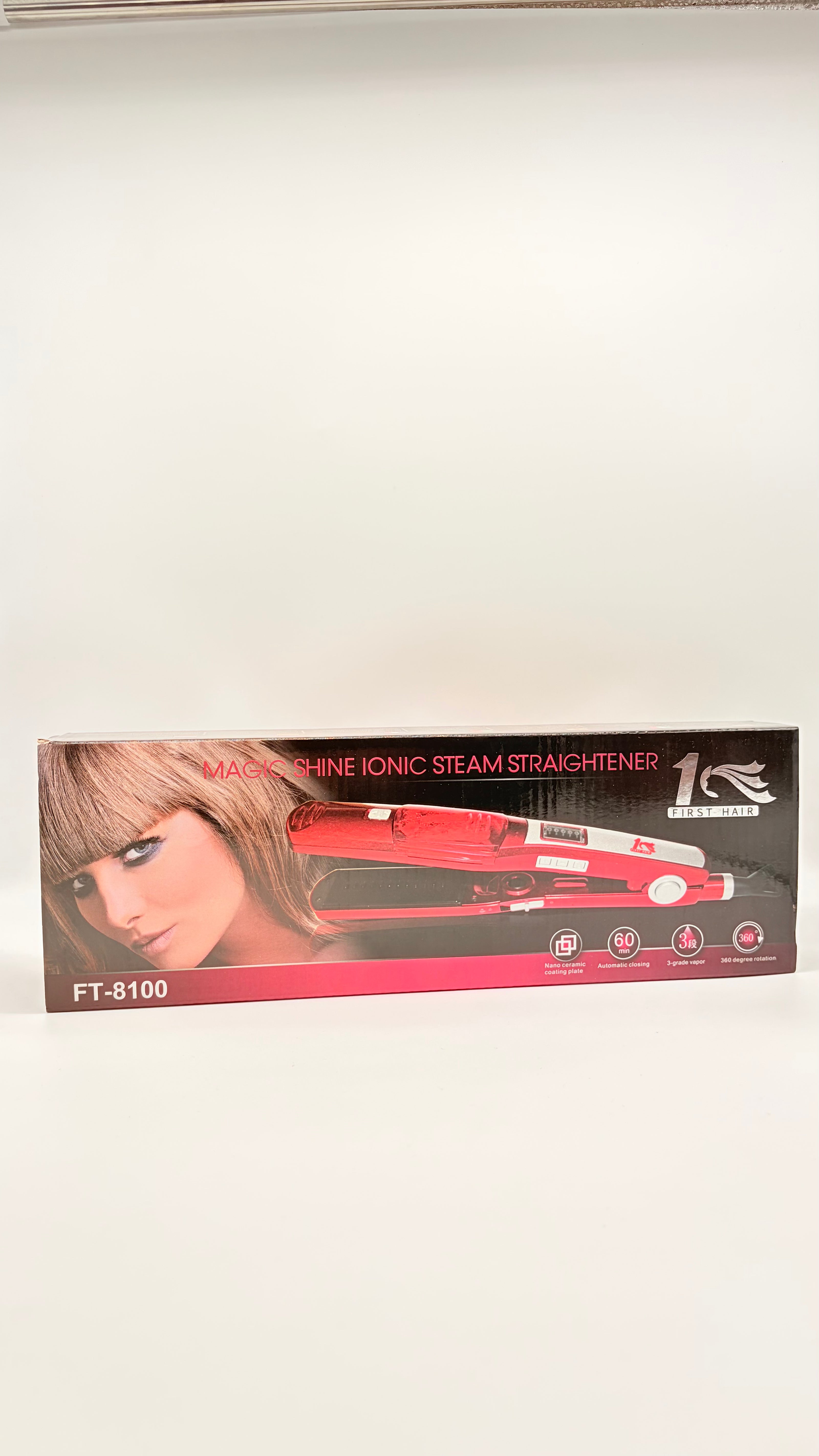MAGIC SHINE IONIC STEAM STRAIGHTENER 1 FIRST HAIR PIASTRA A VAPORE NANO CERAMIC