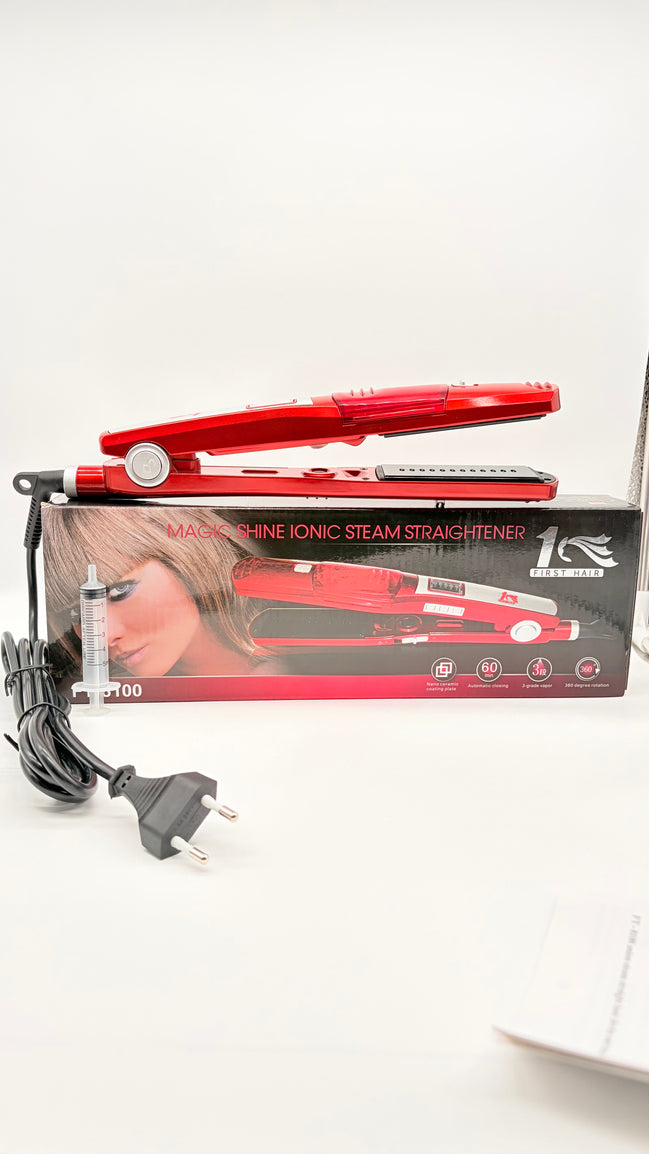 MAGIC SHINE IONIC STEAM STRAIGHTENER 1 FIRST HAIR PIASTRA A VAPORE NANO CERAMIC