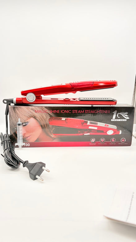 MAGIC SHINE IONIC STEAM STRAIGHTENER 1 FIRST HAIR PIASTRA A VAPORE NANO CERAMIC