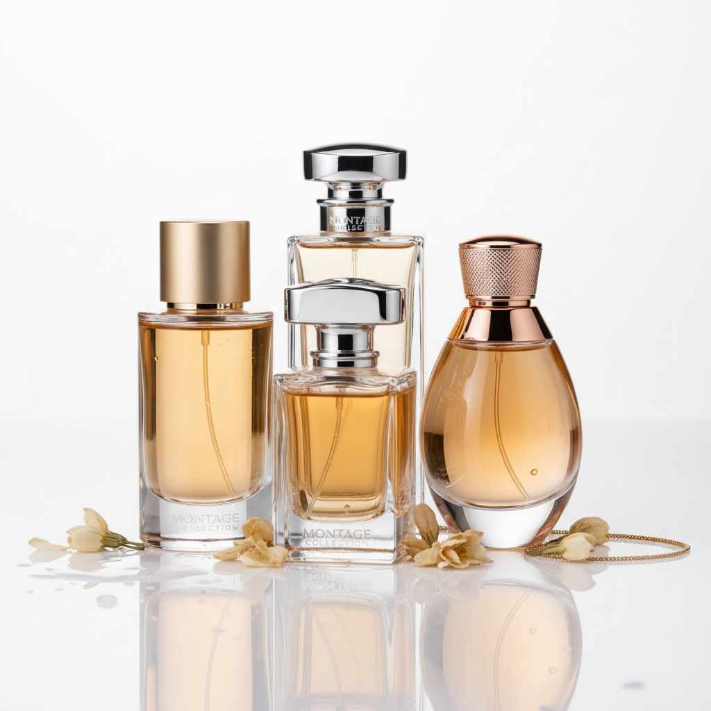 Linea Montage Eau de Parfum su sfondo bianco