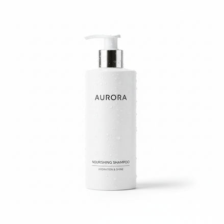 Shampoo Idratante su sfondo bianco