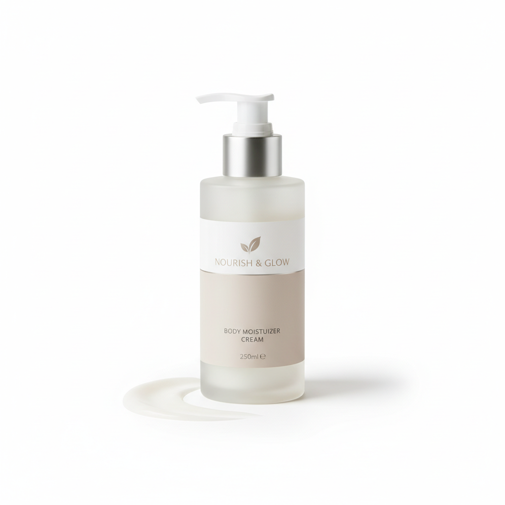 Crema Corpo Karitè su sfondo bianco