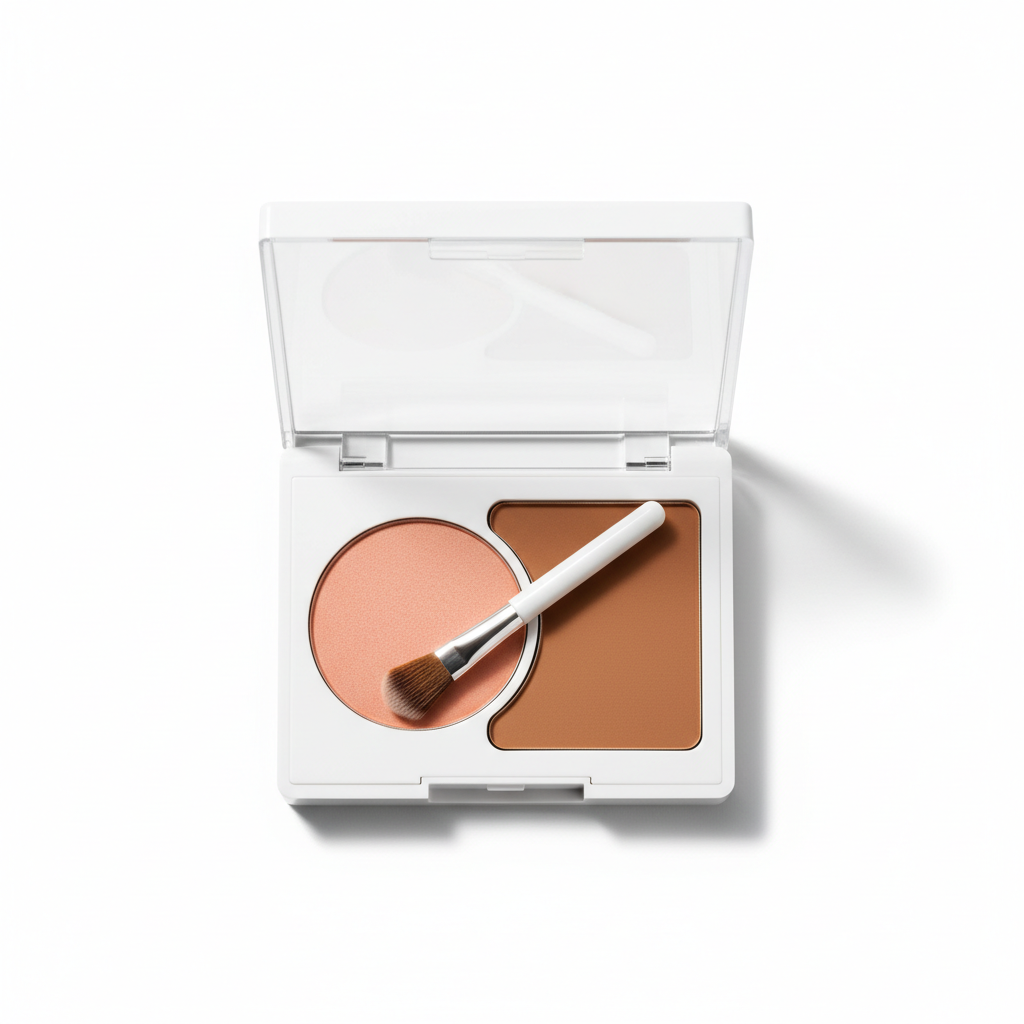 Blush in Polvere su sfondo bianco