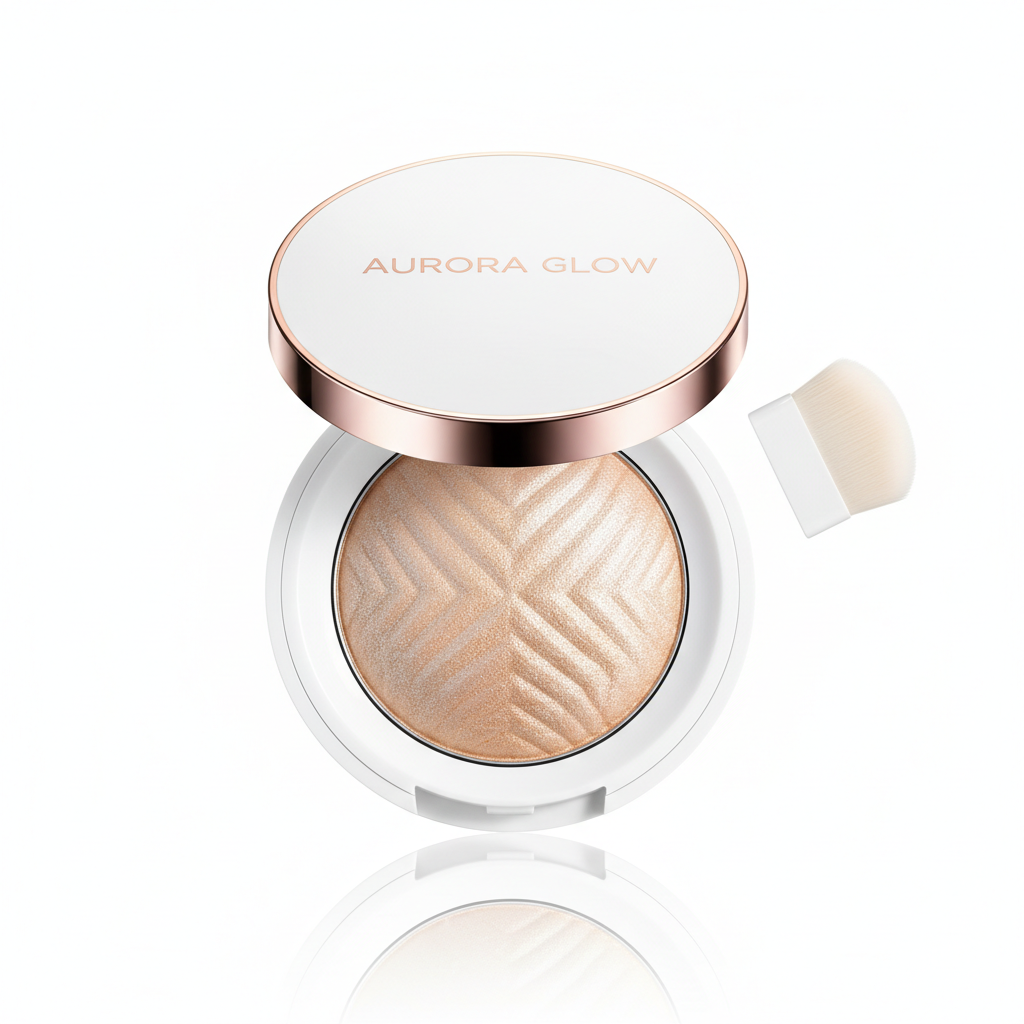 Illuminante Viso Glow Radioso su sfondo bianco