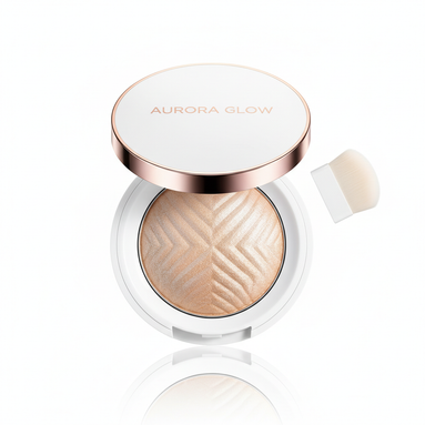 Illuminante Viso Glow Radioso su sfondo bianco