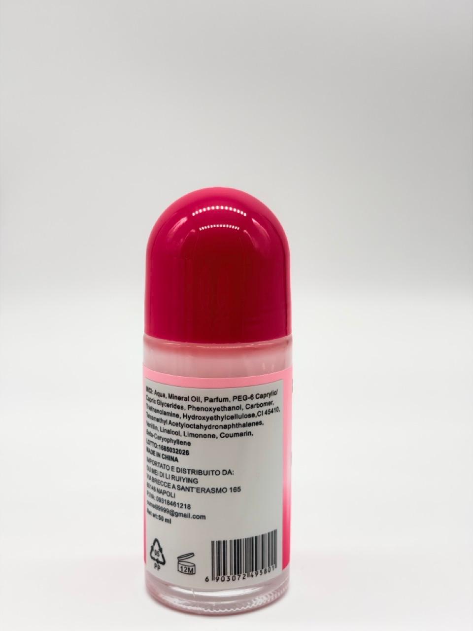deodorante roll-on profumato orientato alla cura della persona e alla protezione dal sudore.