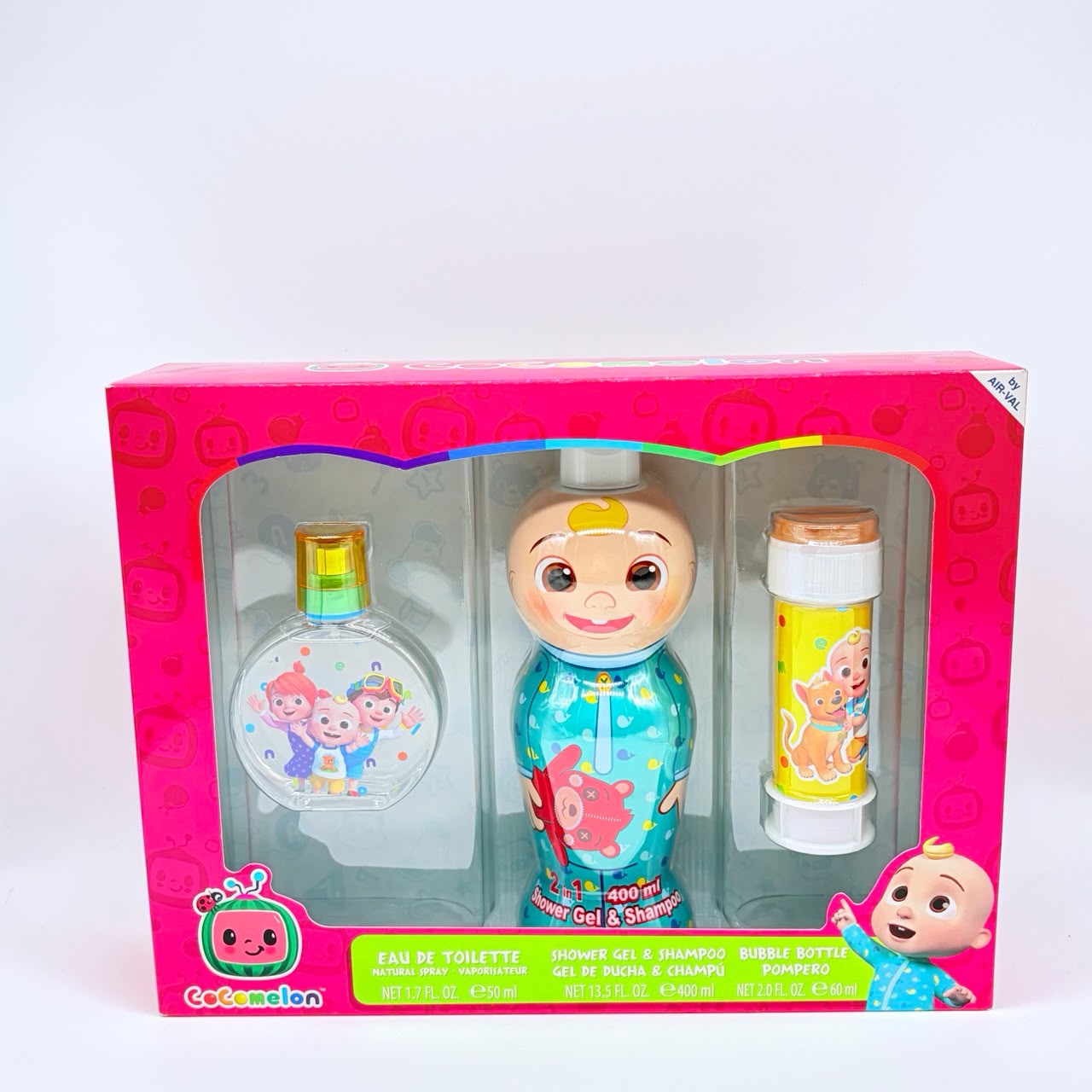 Cocomelon confezione con profumo  bolle di Sapone gel doccia /shampoo