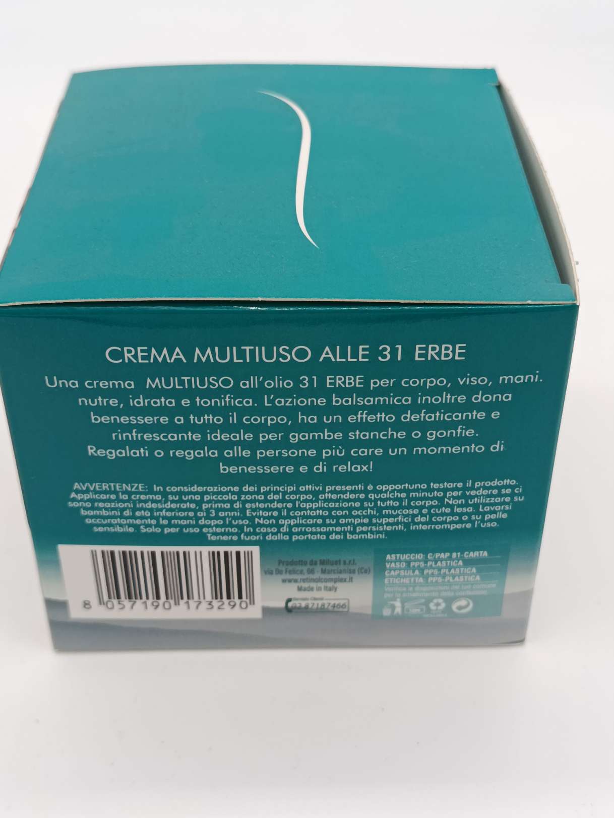 Ultra retinol complex alle 31 erbe crema corpo Multiuso
