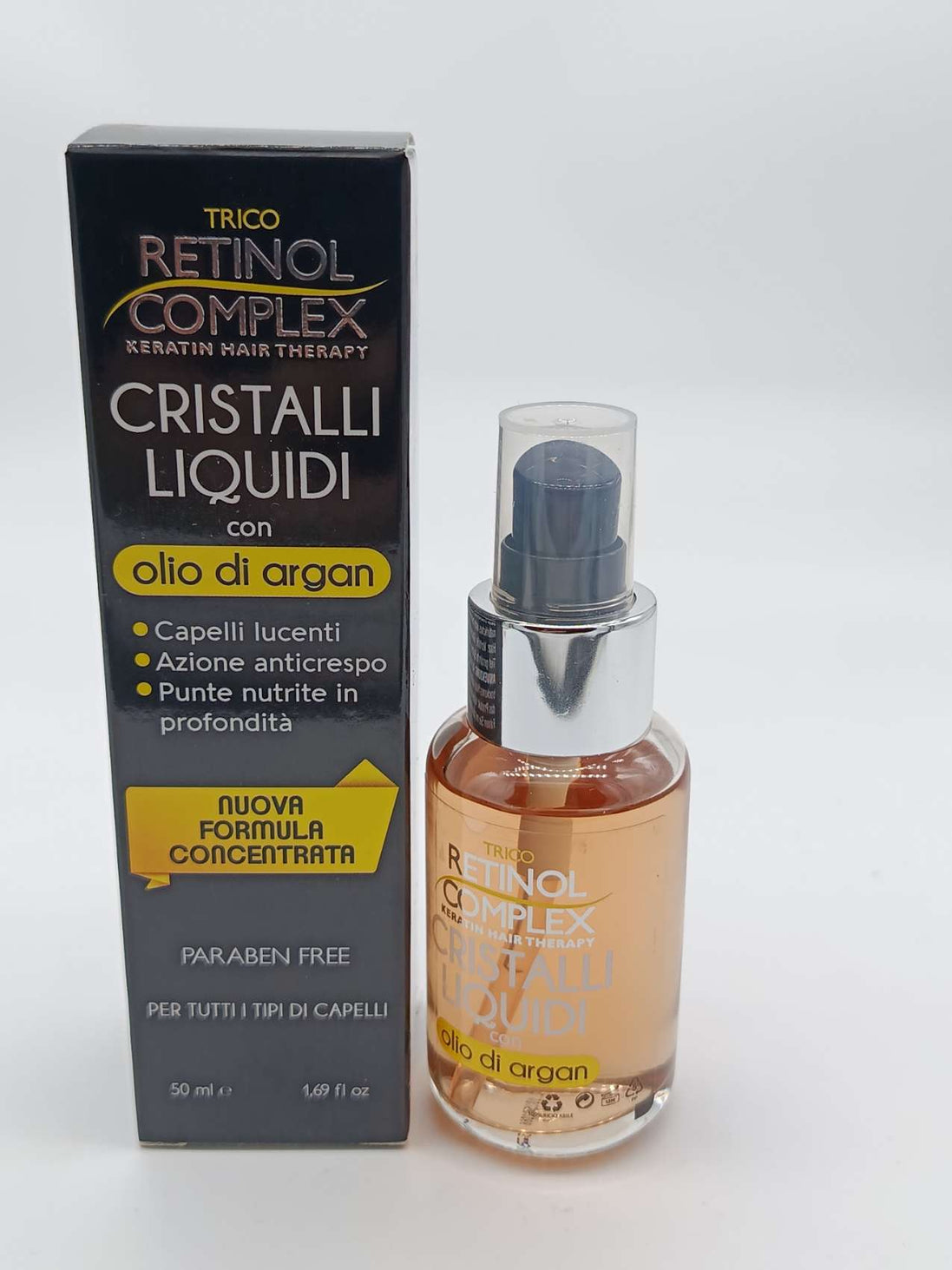 Cristalli liquidi con olio di argan