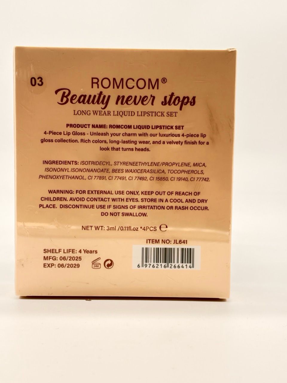 Rom com beauty never stops