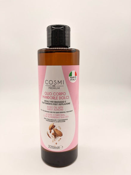 COSMI PREMIUM OLIO CORPO MANDORLE DOLCI IDEALE PER MASSAGGI E TRATTAMENTO POST DEPILAZIONE