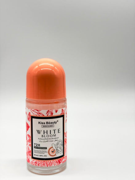 deodorante roll-on antitraspirante profumato della marca Kiss Beauty, appartenente alla linea Skin Clinic.