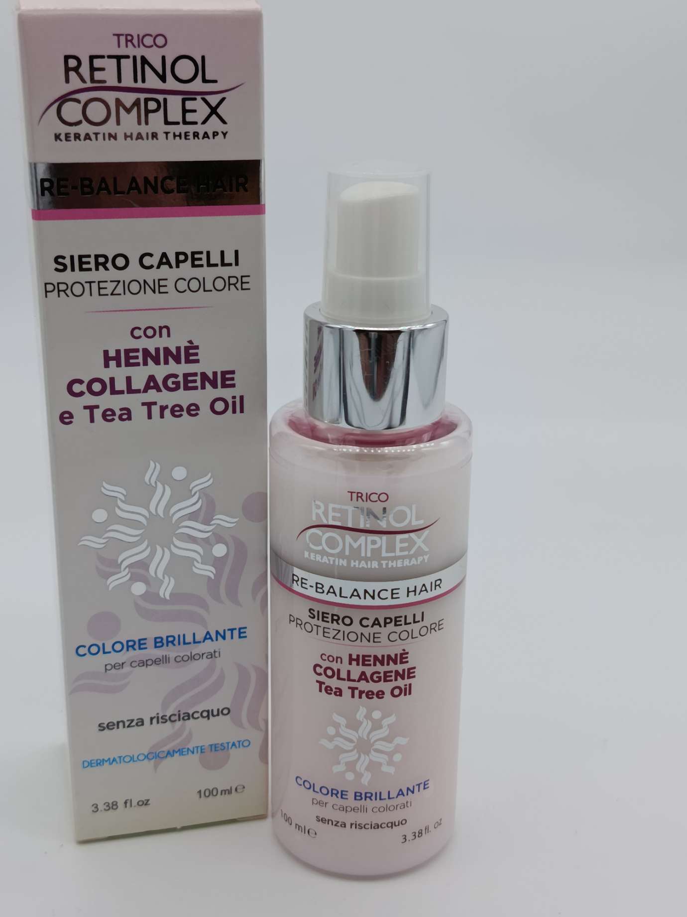Siero capelli protezione colore con henne'collagene e tea tree oil