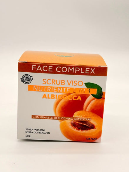 Face complex scrub viso nutriente 2 in 1 albicocca