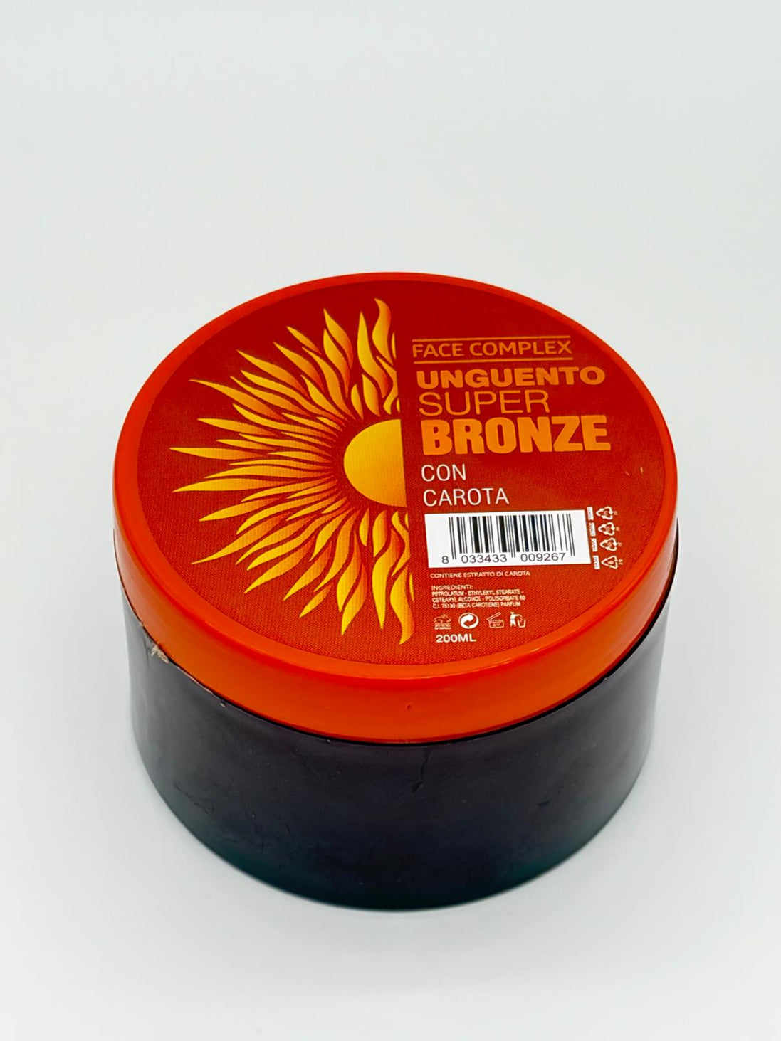 Unguento super bronze con carota