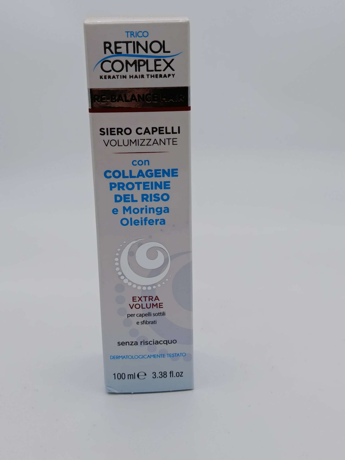 Siero capelli volumizzante con collagene proteine del riso e moringa oliefera