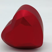 Scatola a forma d cuore con interno in velluto e completa di anello