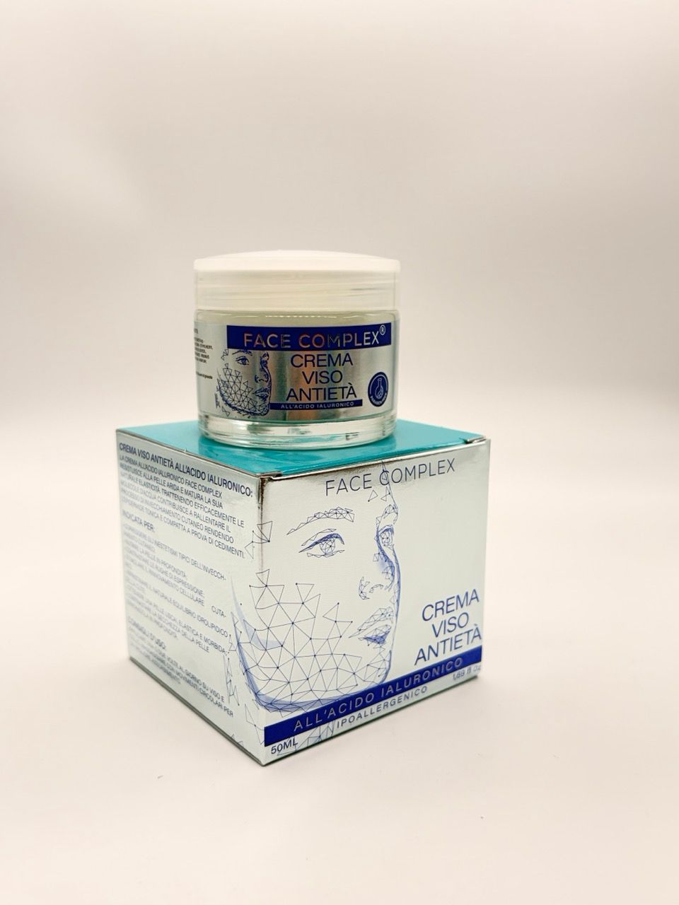 Face complex crema viso antieta' con acido Ialuronico ipoallergenico