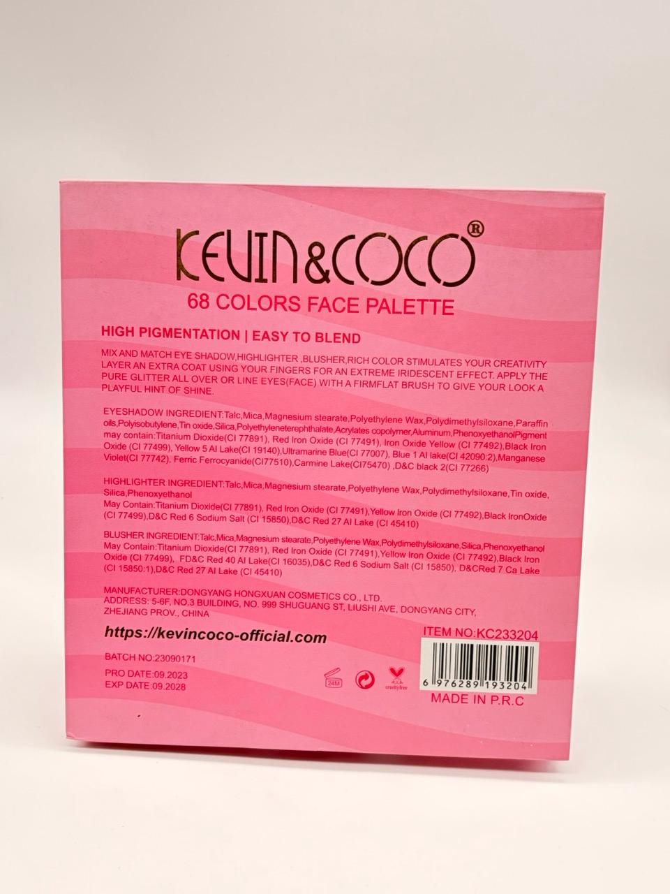 Kevin&coco' 64 color eyeshadow palette