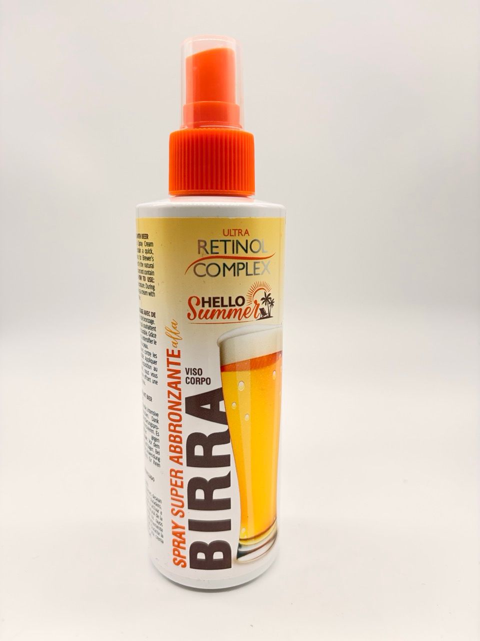 Ultra retinol complex hallo summer spray super abbronzante  alla birra viso/corpo