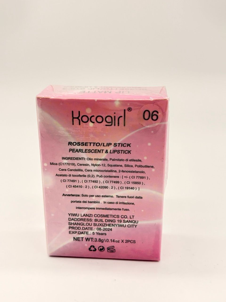 Kocogirl rossetto/lip stick