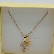 Collana con croce completa di scatola