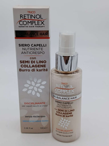 Retinol complex Siero per capelli nutriente anticorpo con semi di lino collagene burro di karite