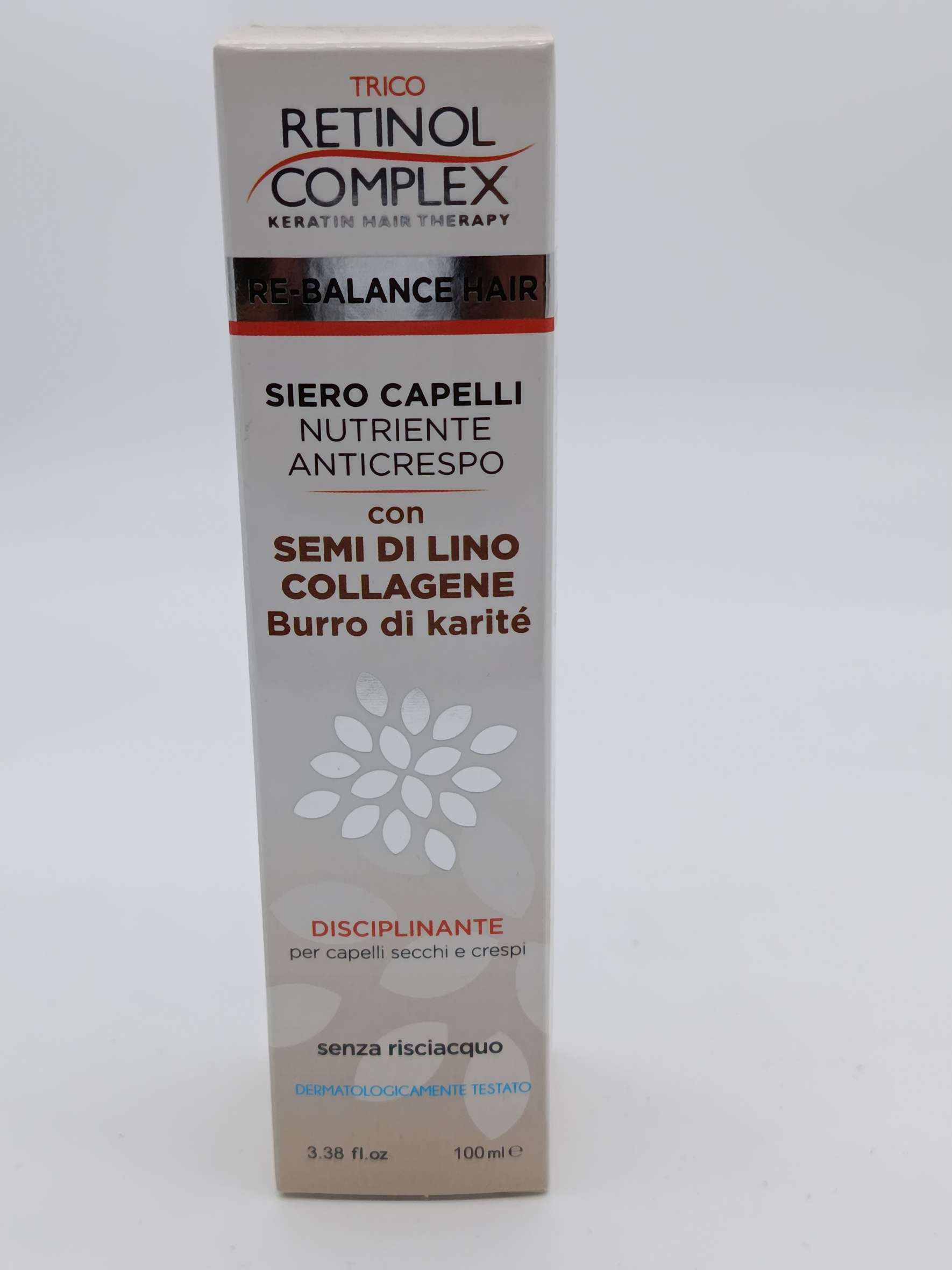 Retinol complex Siero per capelli nutriente anticorpo con semi di lino collagene burro di karite