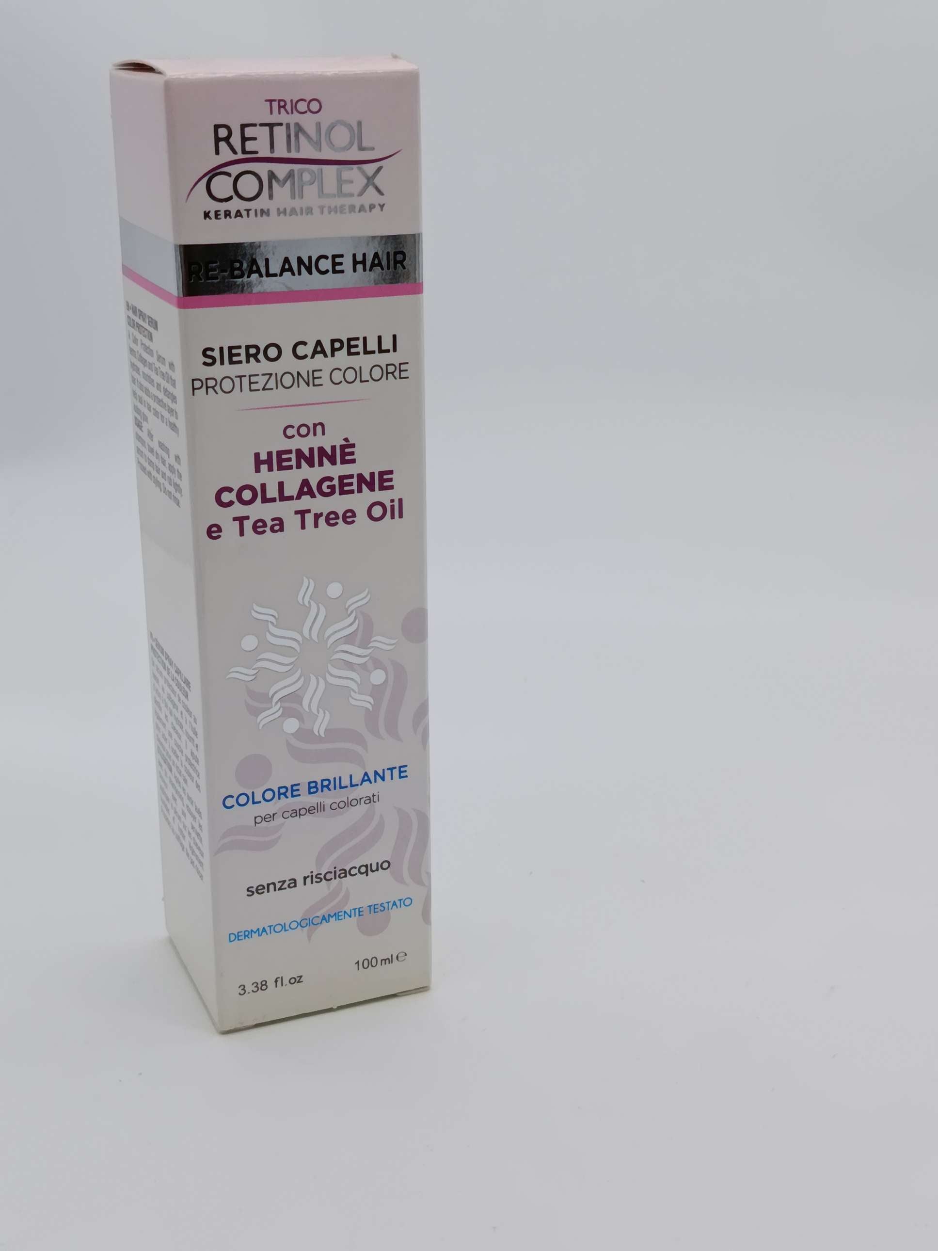 Siero capelli protezione colore con henne'collagene e tea tree oil