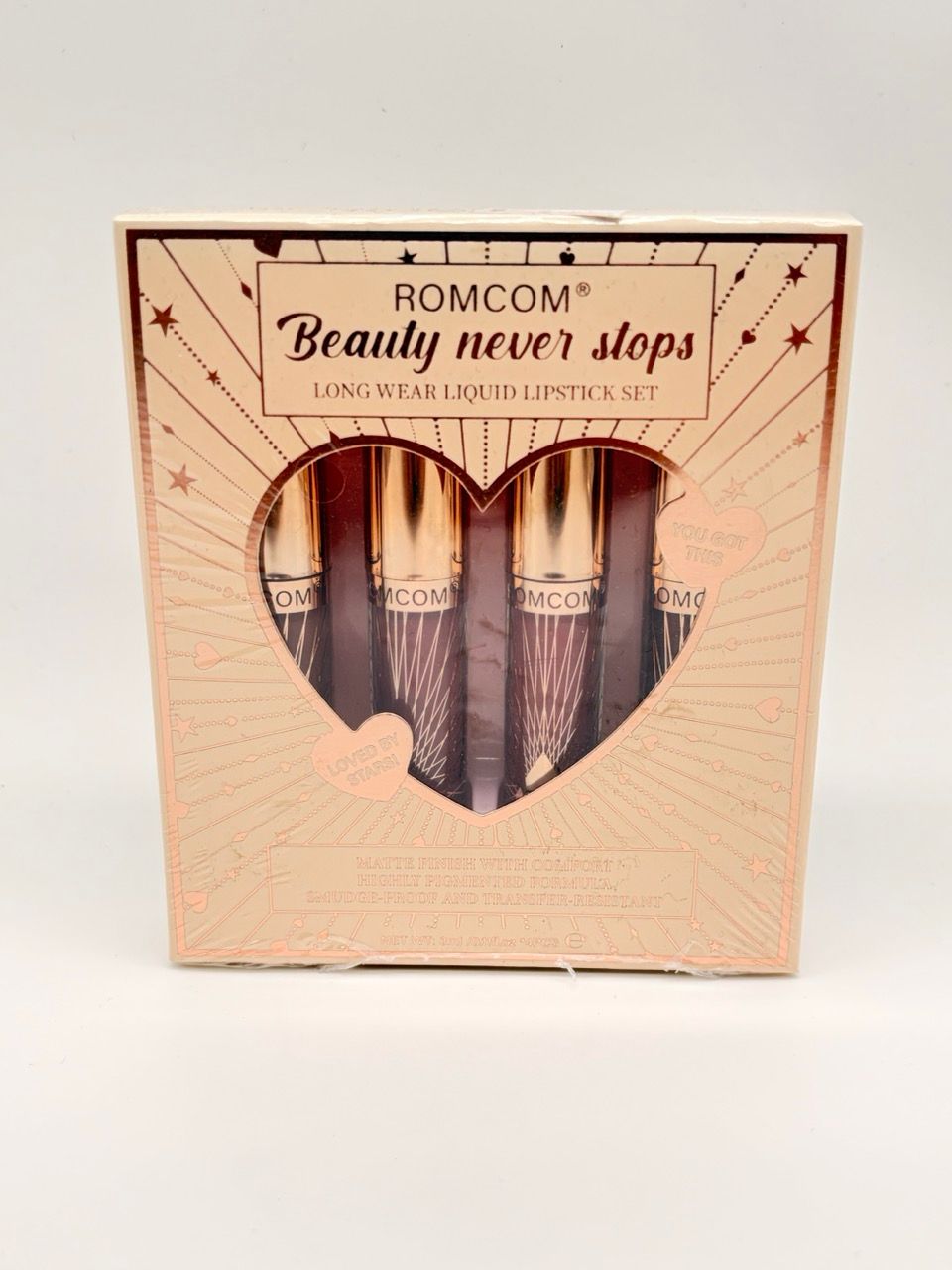 Rom com beauty never stops