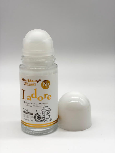 deodorante roll-on della marca Kiss Beauty (linea Skin Clinic), denominato "Iadore".