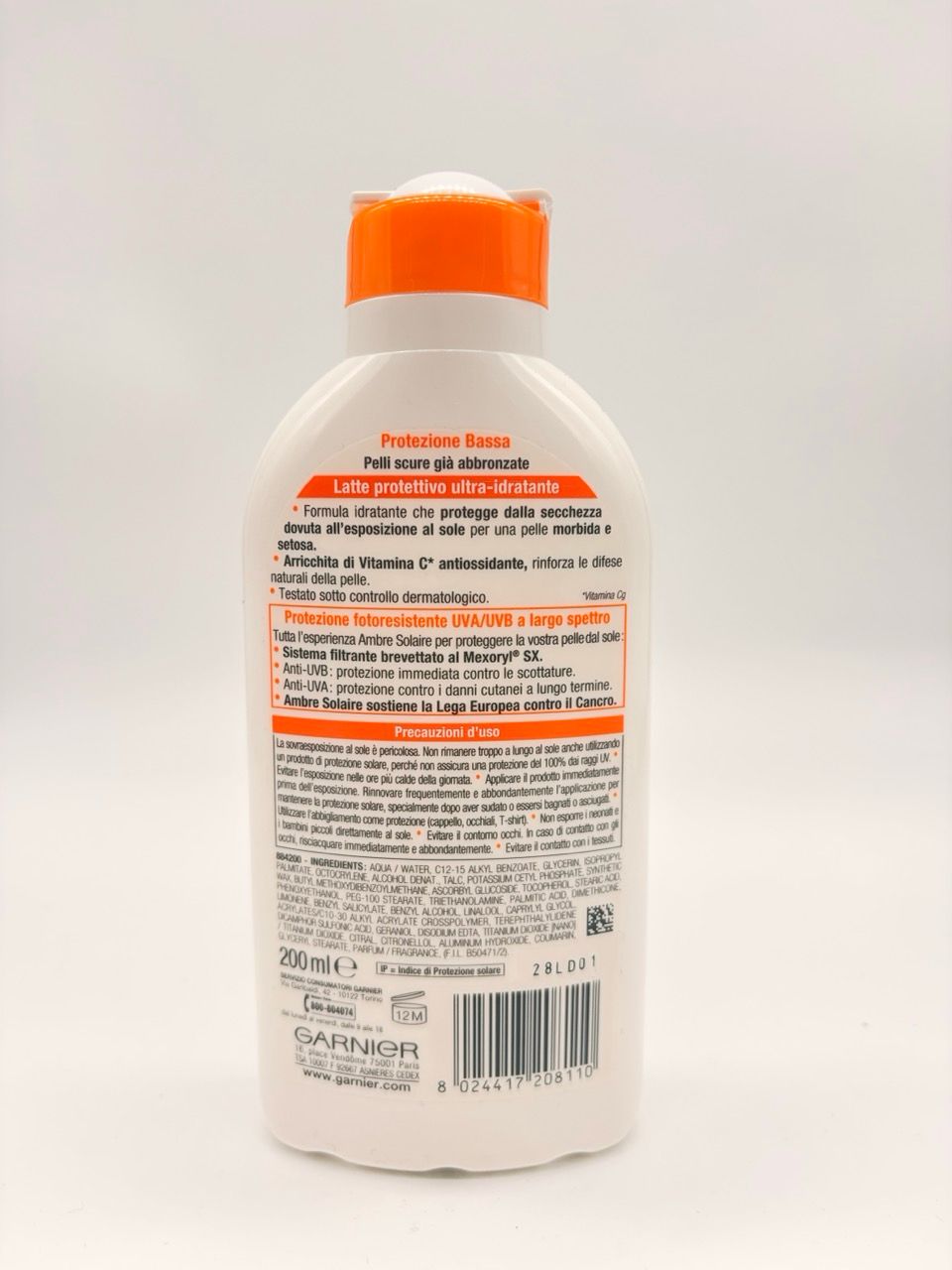 Granieri ambre solaire latte protettivo ultra-idratante
