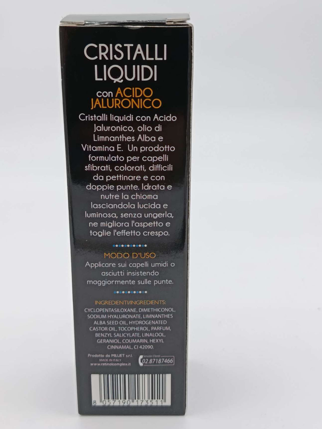 Cristalli liquidi con acido Ialuronico